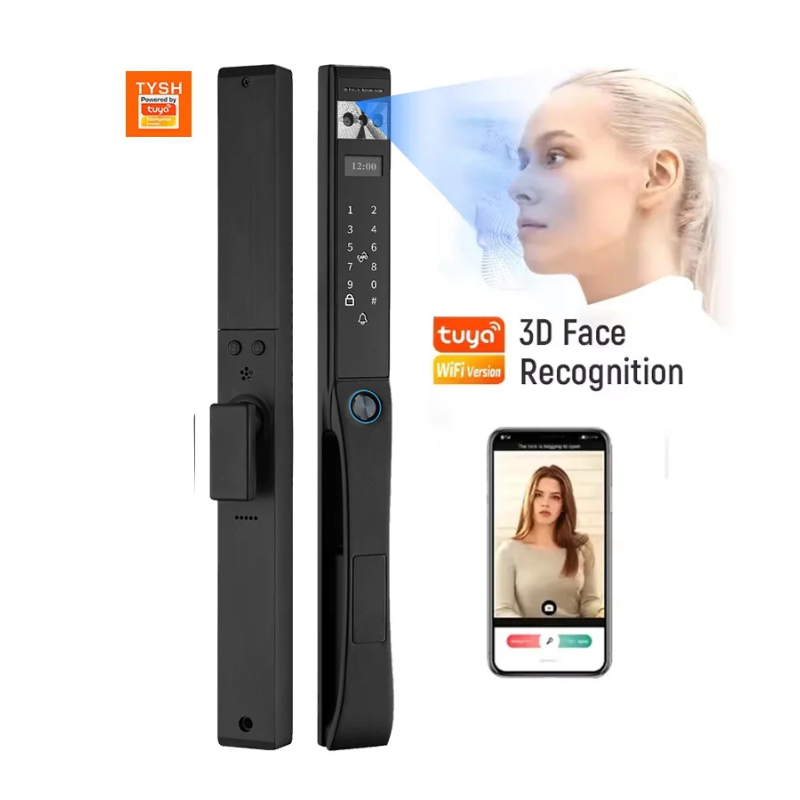 Smart door lock Home Security Amman Jordan Teqane.com قفل باب ذكي ببصمة الإصبع عمّان الاردن تقني دوت كوم