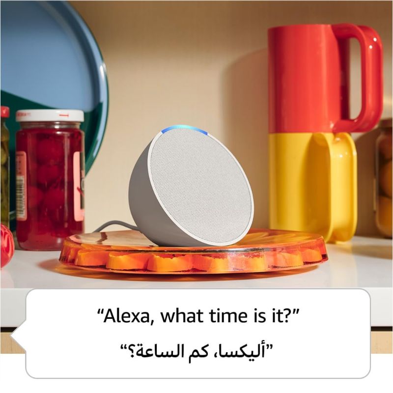 Amazon Echo pop Alexa Amman Jordan Smart Home Teqane.com امازون ايكو بوب اليكسا المنزل الذكي عمّان الاردن تقني دوت كوم