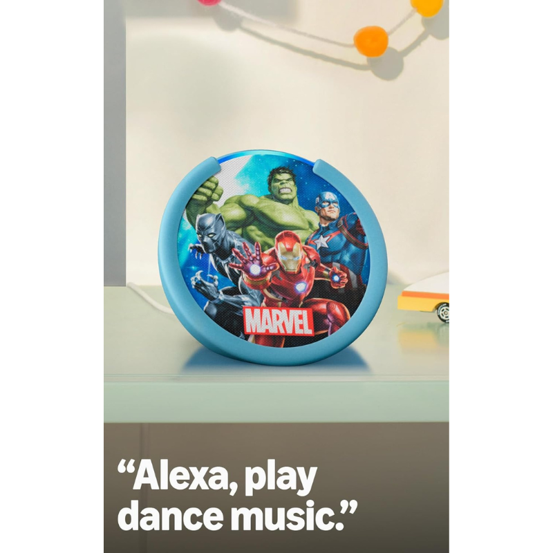Amazon Echo pop+glow Kids Alexa Amman Jordan Smart Home Teqane.com امازون ايكو بوب+جلو للاطفال اليكسا المنزل الذكي عمّان الاردن تقني دوت كوم