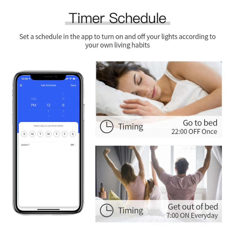 Light Breaker Switch WIFI | Tuya Smart Home | Works with Amazon Alexa & Google Home | Mobile App Control