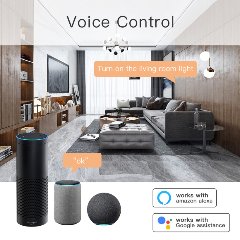 Light Breaker Switch WIFI | Tuya Smart Home | Works with Amazon Alexa & Google Home | Mobile App Control
