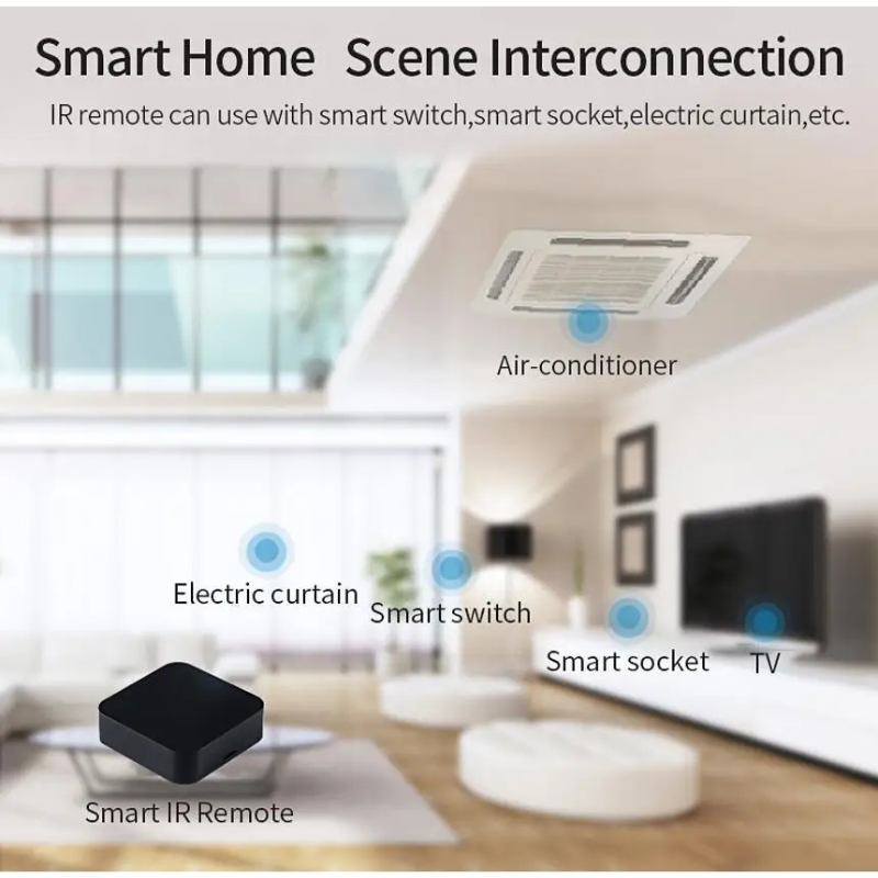 Mini Home Automation Remote Controller ZigBee | Tuya Smart Home | Works with Amazon Alexa & Google Home | Mobile App Control