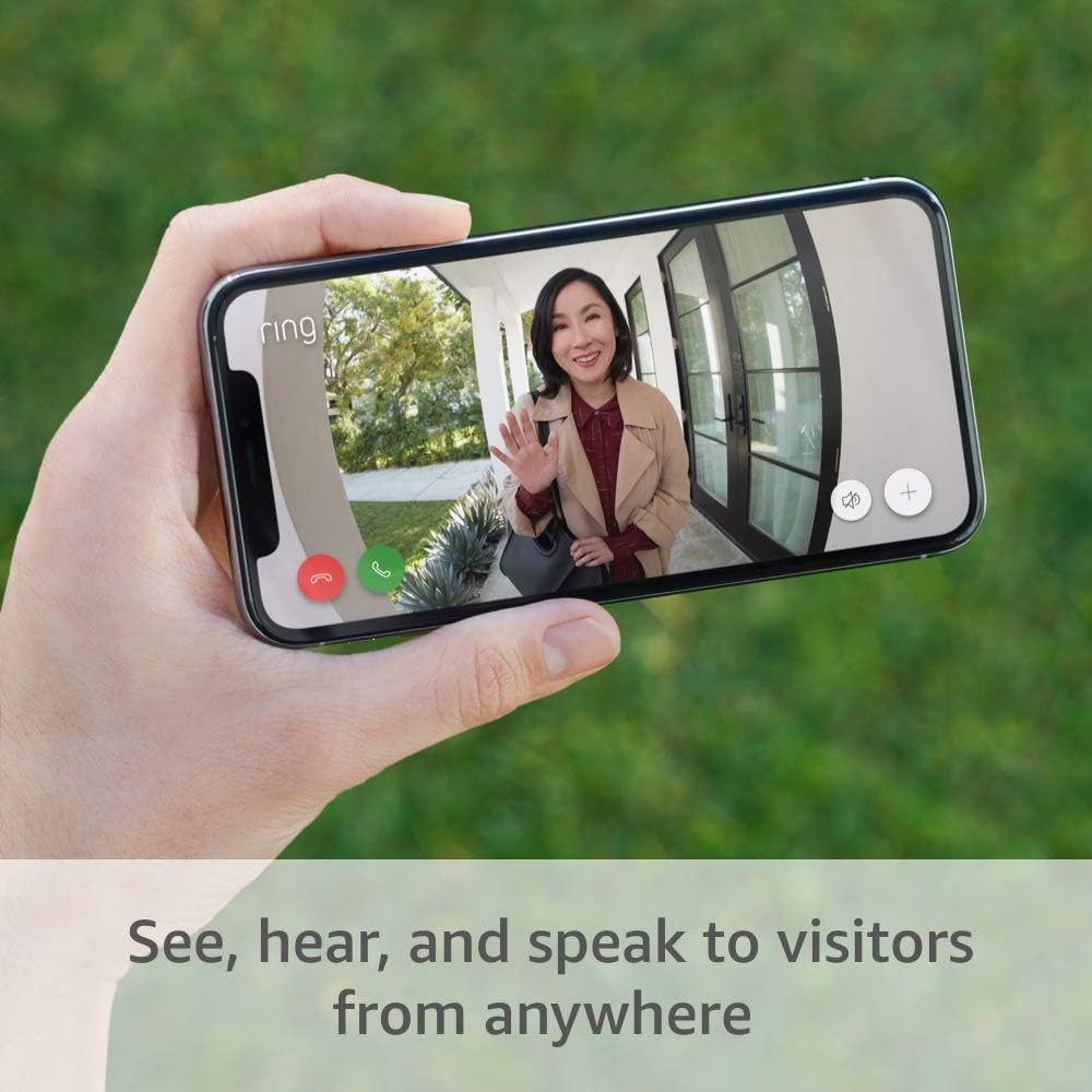 Ring Battery Video Doorbell Wireless Smart Home Security Camera 1080p HD 2nd Gen | Rechargeable Battery | Jordan Amman Teqane.com