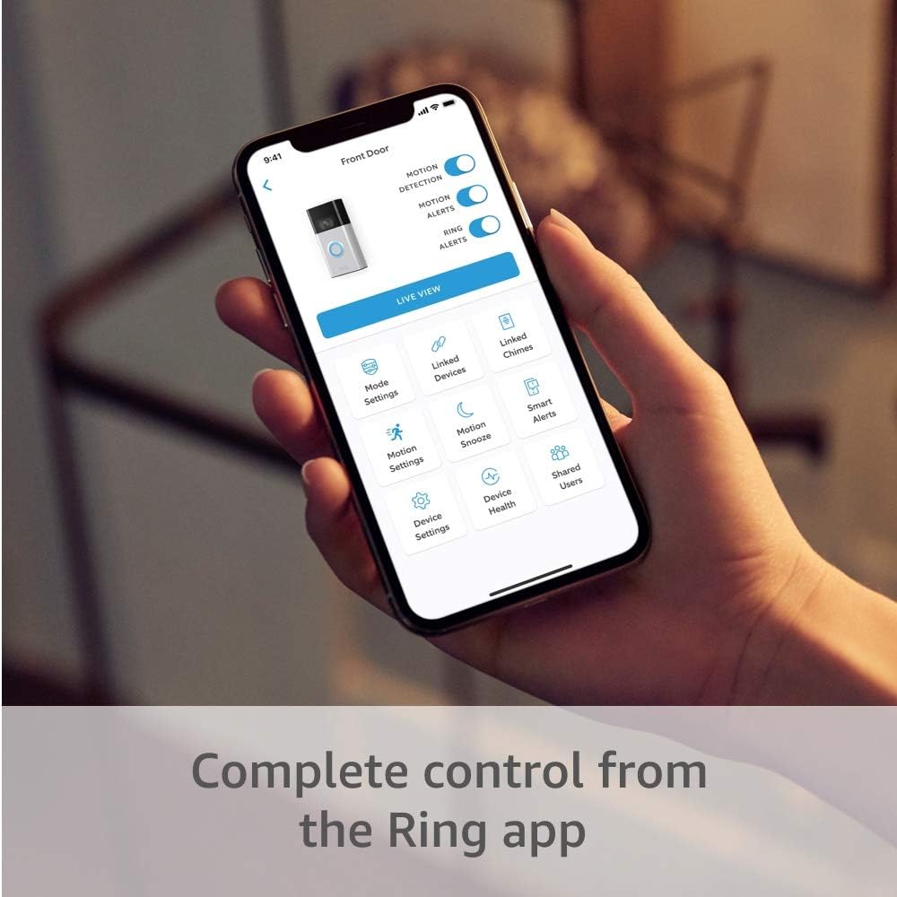 Ring Battery Video Doorbell Wireless Smart Home Security Camera 1080p HD 2nd Gen | Rechargeable Battery | Jordan Amman Teqane.com