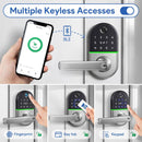 Smart door lock Fingerprint Bluetooth Outdoor IP66 Water-Resistant Amman Jordan Teqane.com قفل باب ذكي ببصمة الإصبع بلوتوث مقاوم للماء للاستعمال الخارجي عمّان الاردن تقني دوت كوم