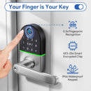 Smart door lock Fingerprint Bluetooth Outdoor IP66 Water-Resistant Amman Jordan Teqane.com قفل باب ذكي ببصمة الإصبع بلوتوث مقاوم للماء للاستعمال الخارجي عمّان الاردن تقني دوت كوم