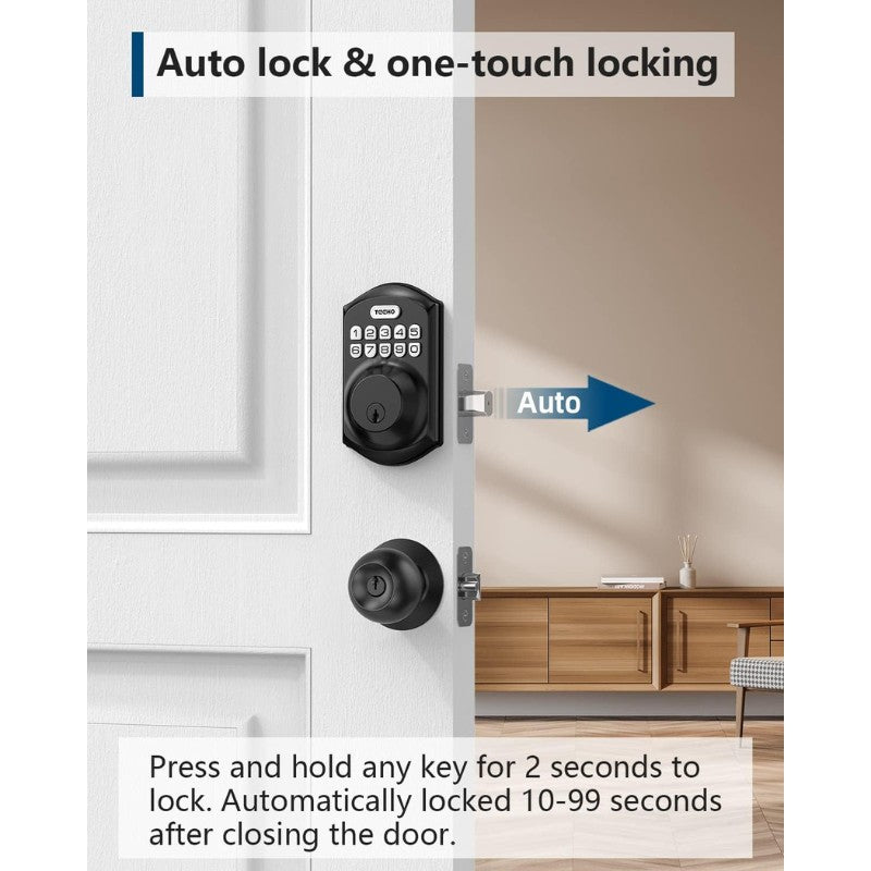 Electronic Keypad Door Lock Keyless Entry Amman Jordan Teqane.com قفل باب الكتروني مع لوحة مفاتيح عمّان الاردن تقني دوت كوم