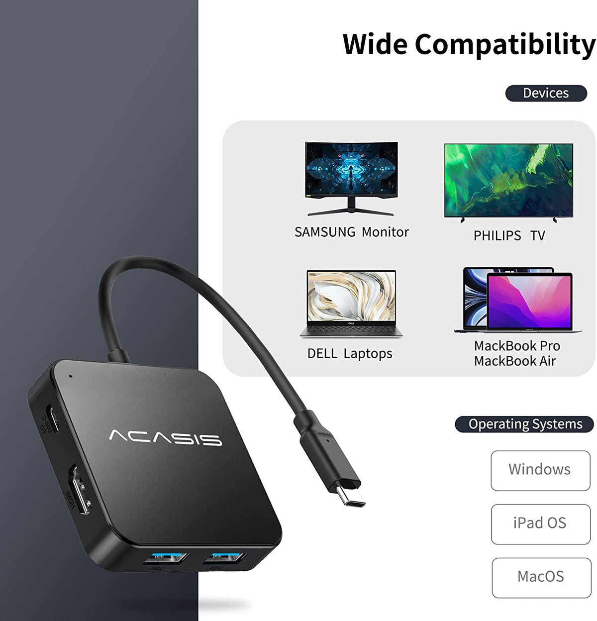 USB-C Hub Multiport Amman Jordan Smart Home Teqane.com موزع يو اس بي سي متعدد المنافذ المنزل الذكي عمّان الاردن تقني دوت كوم