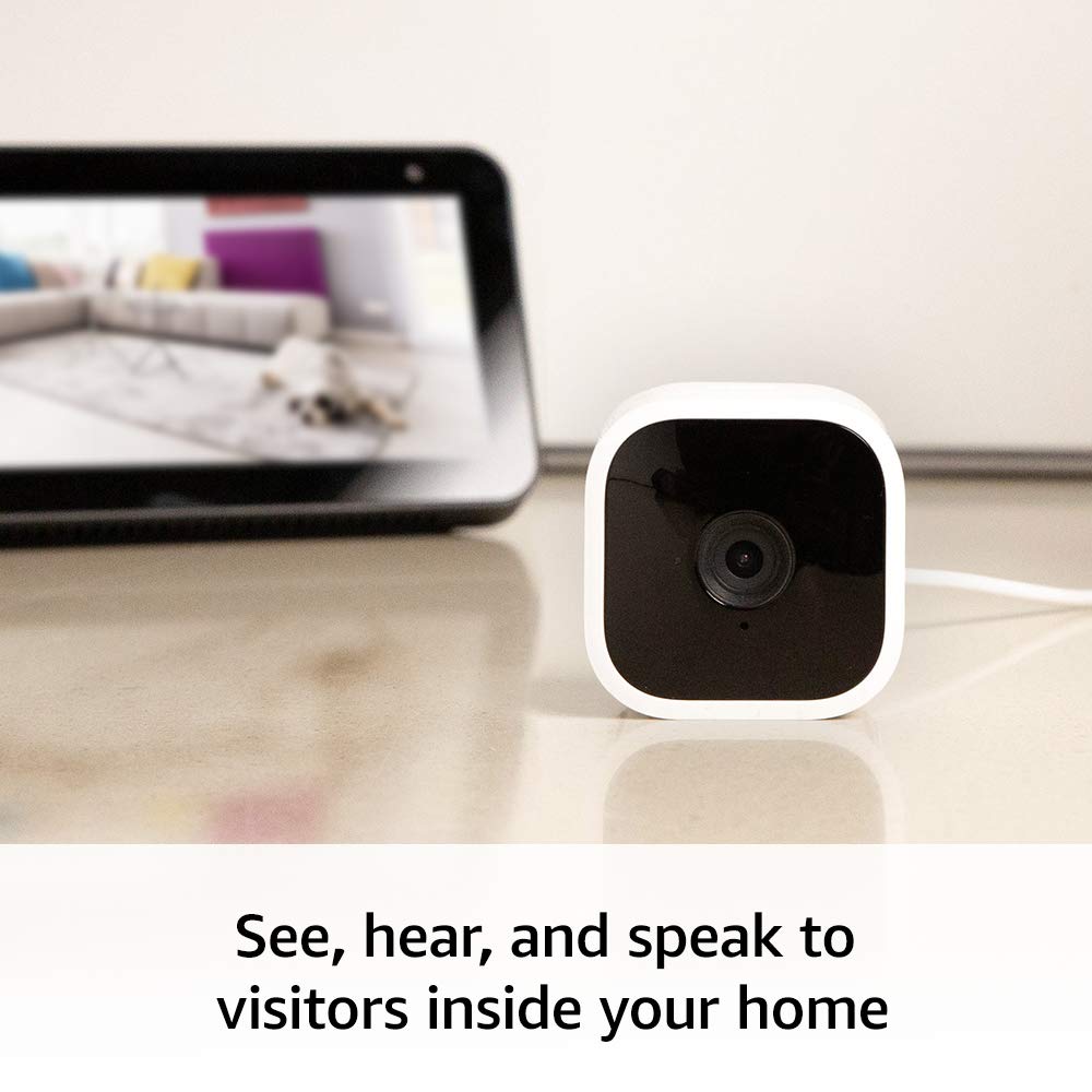 Blink Mini Security Camera Alexa Smart Home Amman Jordan Teqane.com بلينك ميني كاميرا عمان الاردن المنزل الذكي تقني دوت كوم