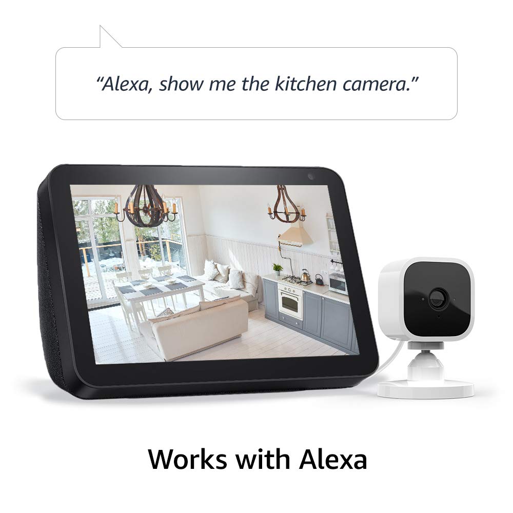 Blink Mini Security Camera Alexa Smart Home Amman Jordan Teqane.com بلينك ميني كاميرا عمان الاردن المنزل الذكي تقني دوت كوم