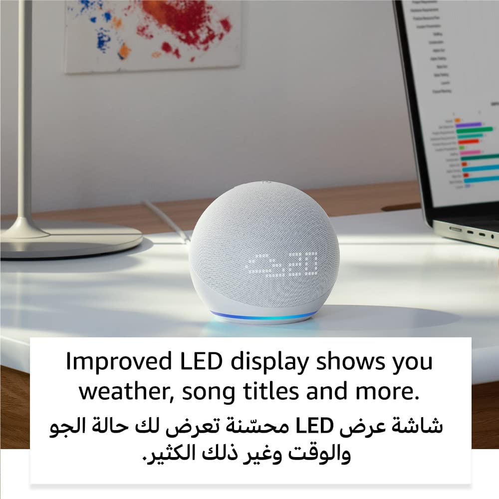 Amazon Echo Dot 5th Gen Amman Jordan Smart Home Teqane.com امازون ايكو دوت اليكسا الجيل الخامس المنزل الذكي عمّان الاردن تقني