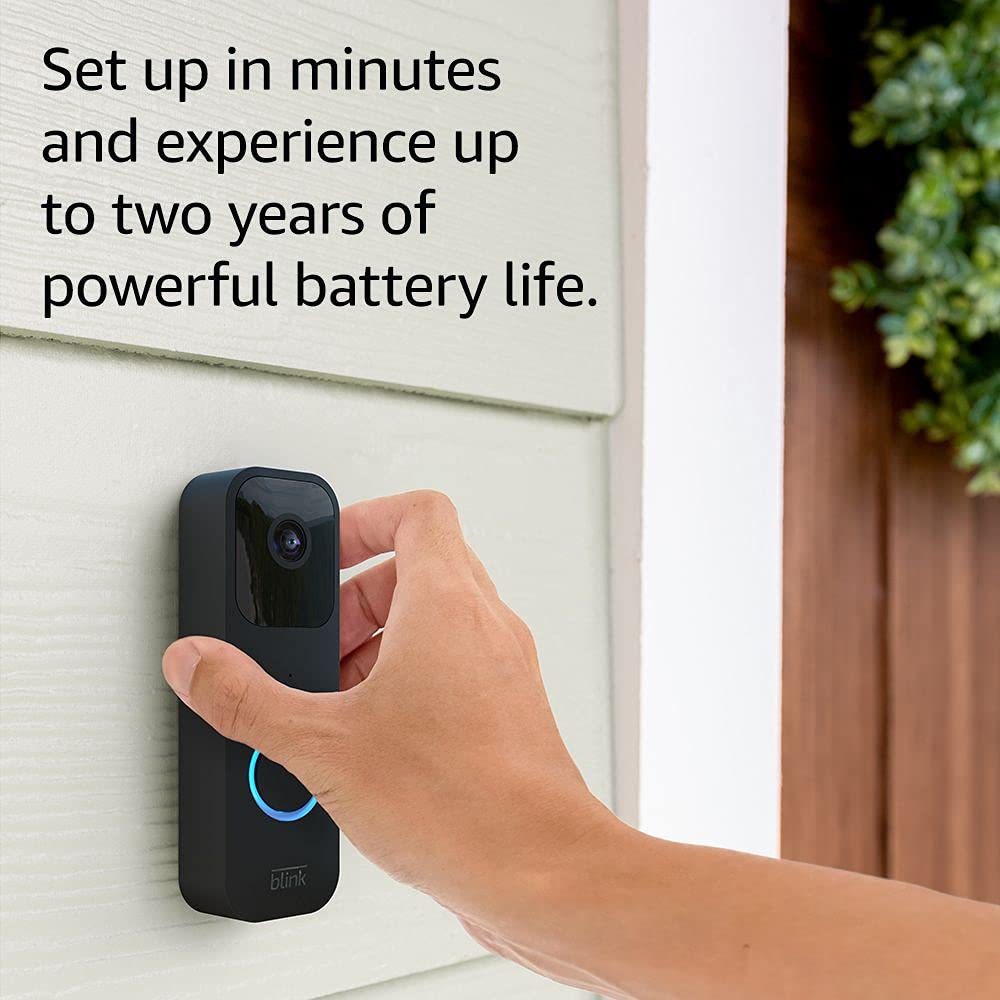 Blink Video Doorbell Amman Jordan Smart Home Teqane.com بلينك جرس خارجي مع كاميرا المنزل الذكي عمّان الاردن تقني دوت كوم