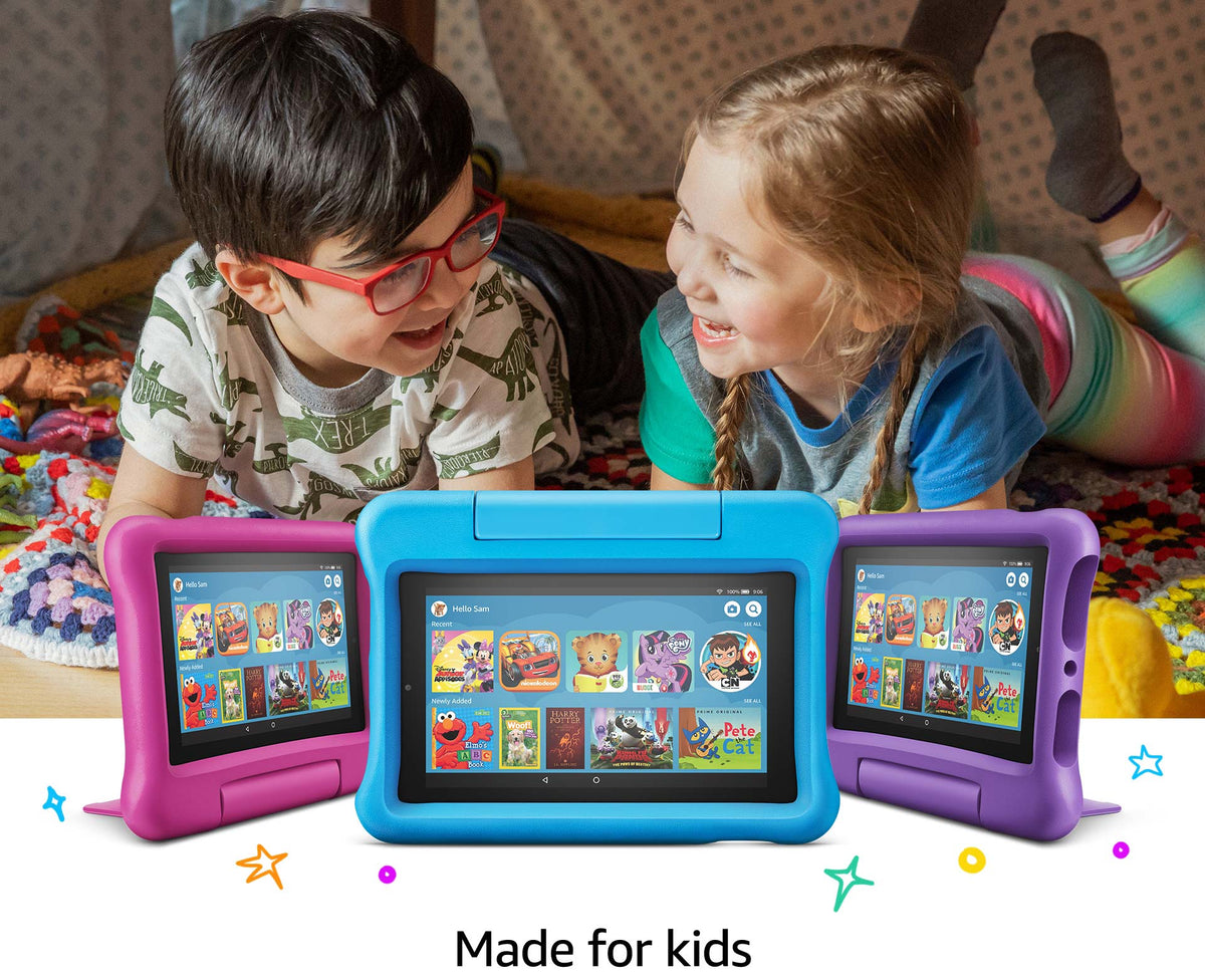 Tablet Amazon Fire 7 kids with Alexa Amman Jordan Smart Home Teqane.com تابلت امازون فاير مع اليكسا المنزل الذكي عمّان الاردن تقني دوت كوم