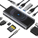 USB C Hub, 13-in-1 Docking Station Amman Jordan Smart Home Teqane.com موزع يو اس بي سي متعدد المنافذ المنزل الذكي عمّان الاردن تقني دوت كوم