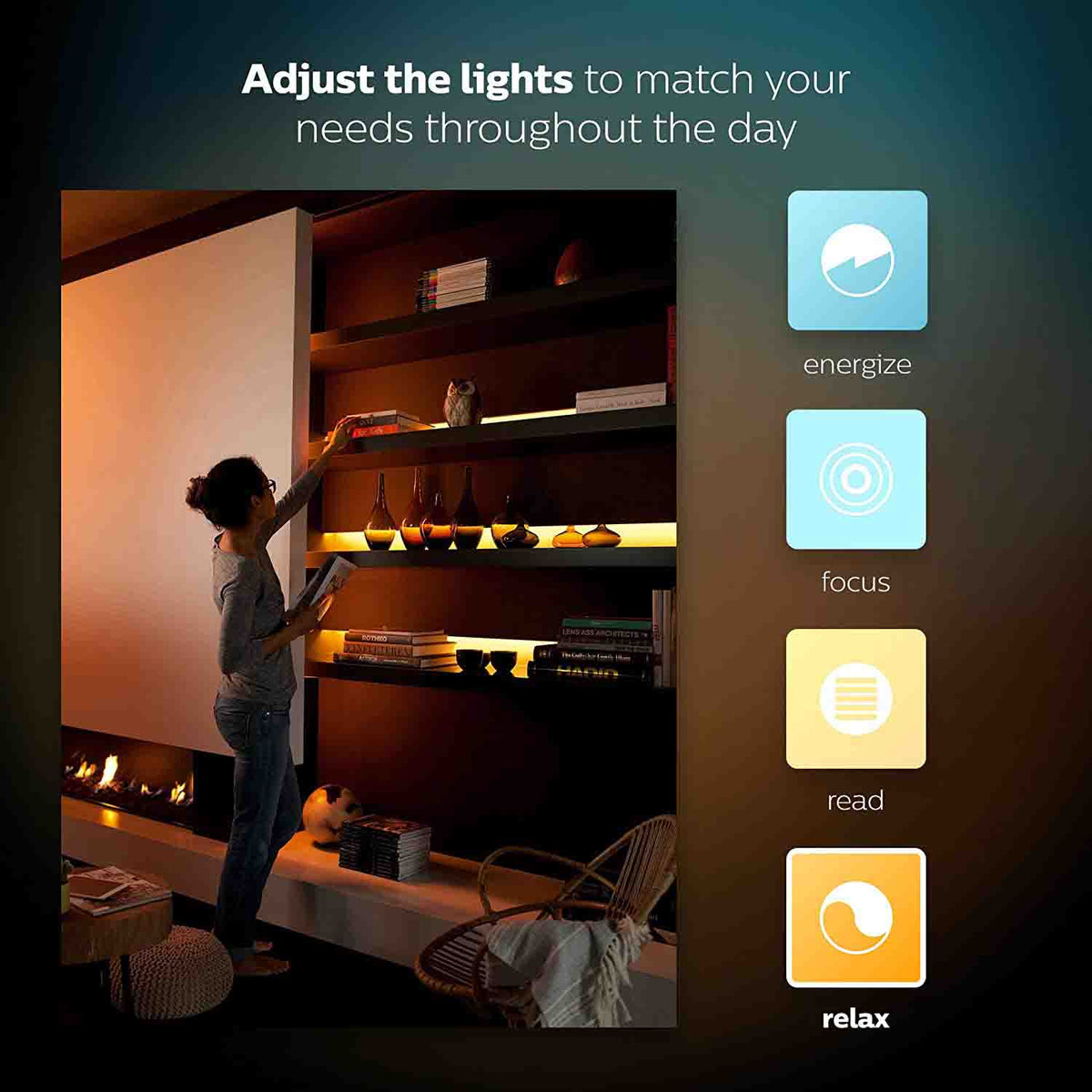Gaming Philips Hue Color Smart LED Strip Jordan Amman teqane.com إنارة فيليبس هيو الذكية حبل ليد ملون لاجهزة الكمبيوتر - متوافقة مع جميع الالعاب الالكترونية - الاردن عمّان