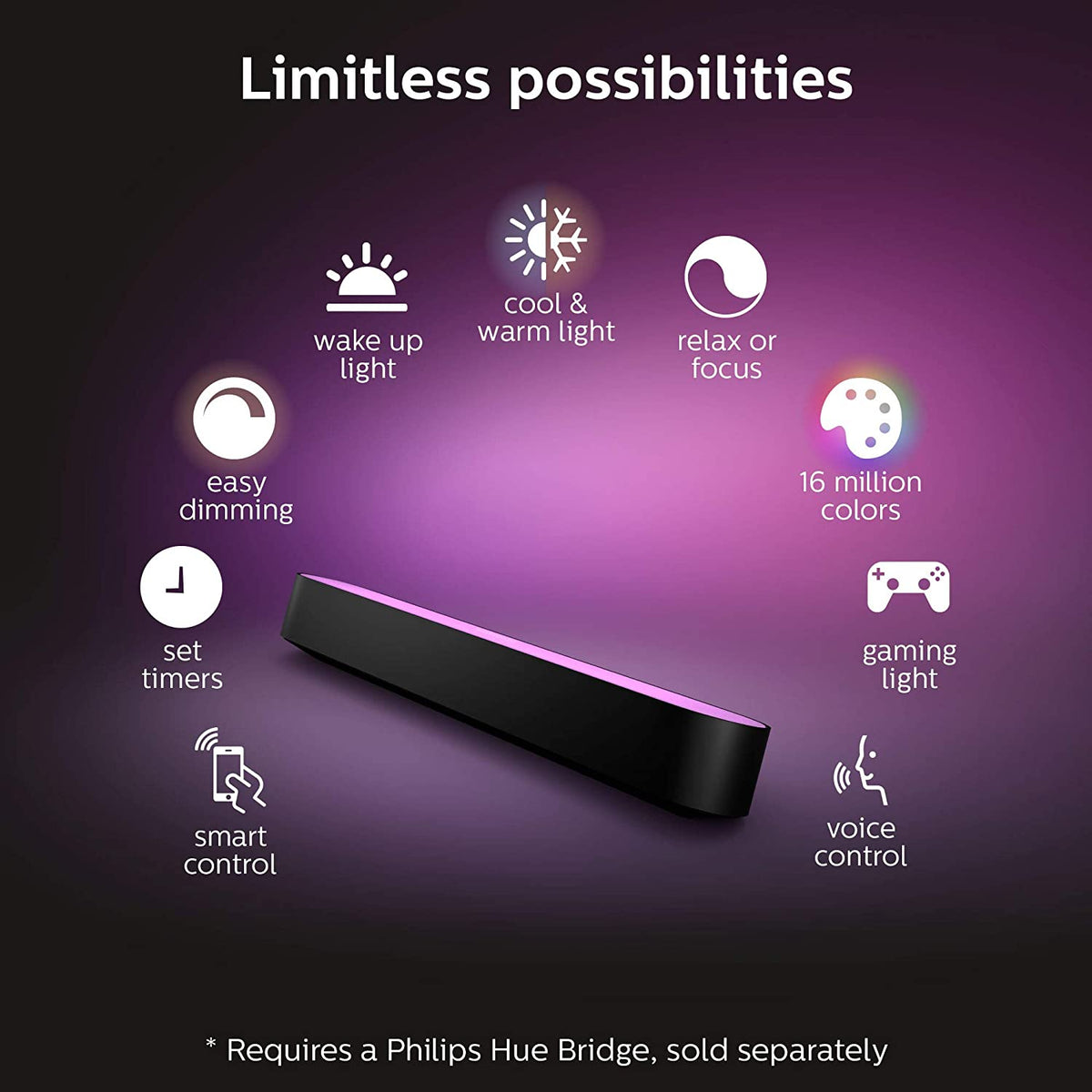 Philips Hue Play Bar Color Amman Jordan Smart Home Teqane.com إنارة فيليبس هيو بلاي بار ملونة المنزل الذكي عمّان الاردن تقني دوت كوم