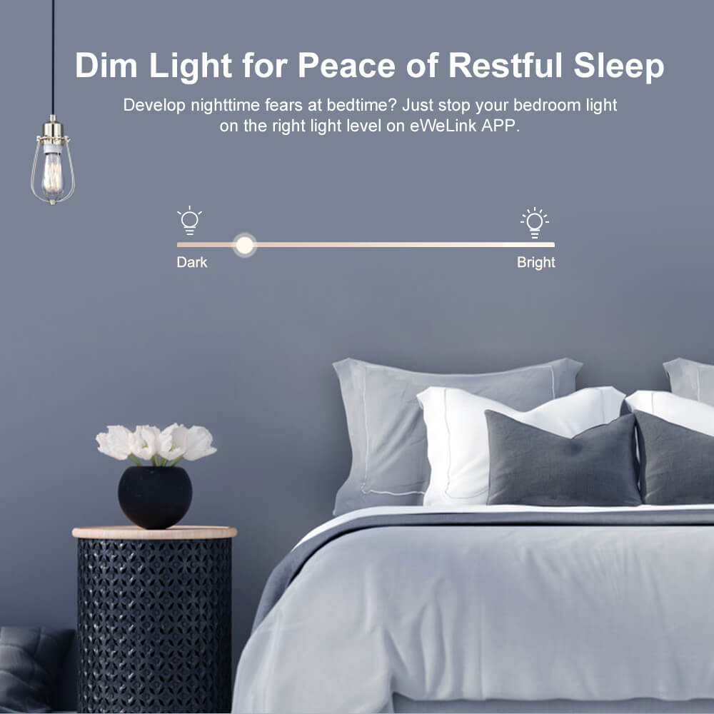 SONOFF Smart Dimmer Switch Home Automation Jordan Teqane.com سونوف مفتاح ذكي للتحكم بدرجات الإنارة الاردن المنزل الذكي تقني.كوم