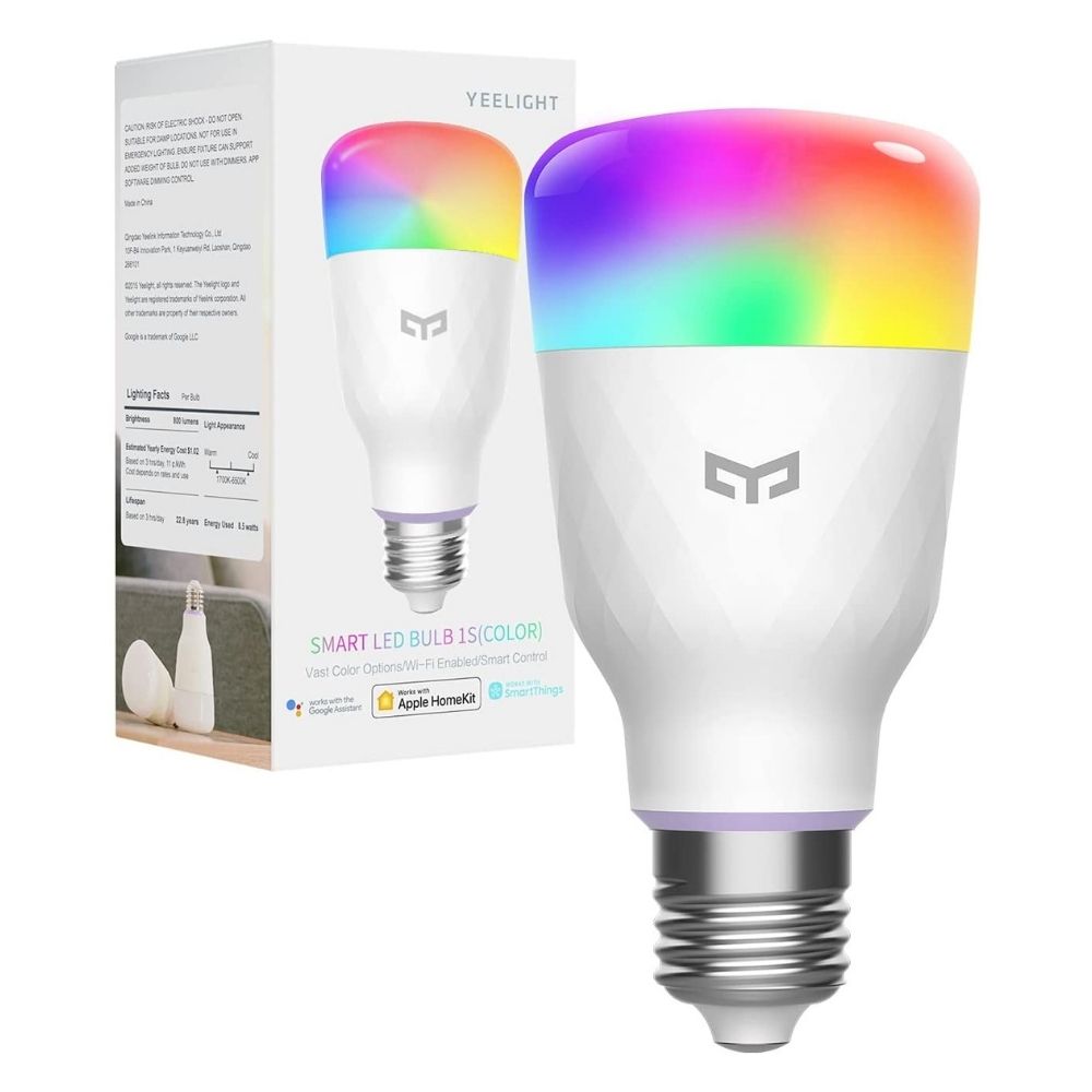 YeeLight LED Smart Wi-Fi Light Bulb RGBW, Works with Alexa & Google Assistant