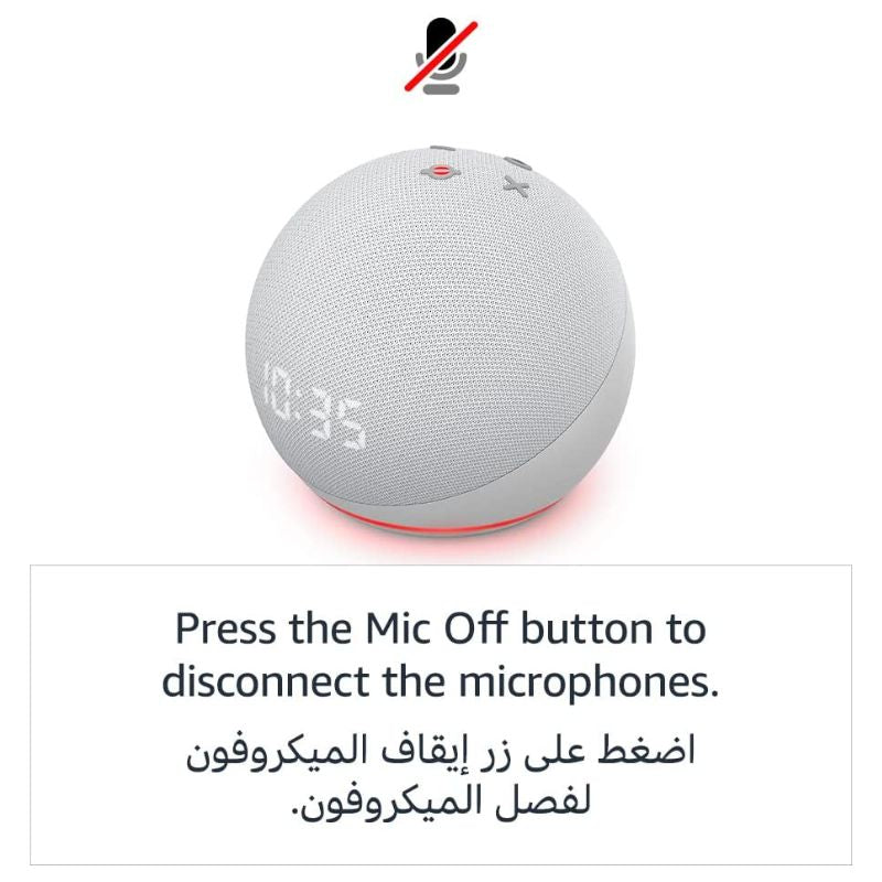 Amazon Echo Dot 5th Gen Amman Jordan Smart Home Teqane.com امازون ايكو دوت اليكسا الجيل الخامس المنزل الذكي عمّان الاردن تقني