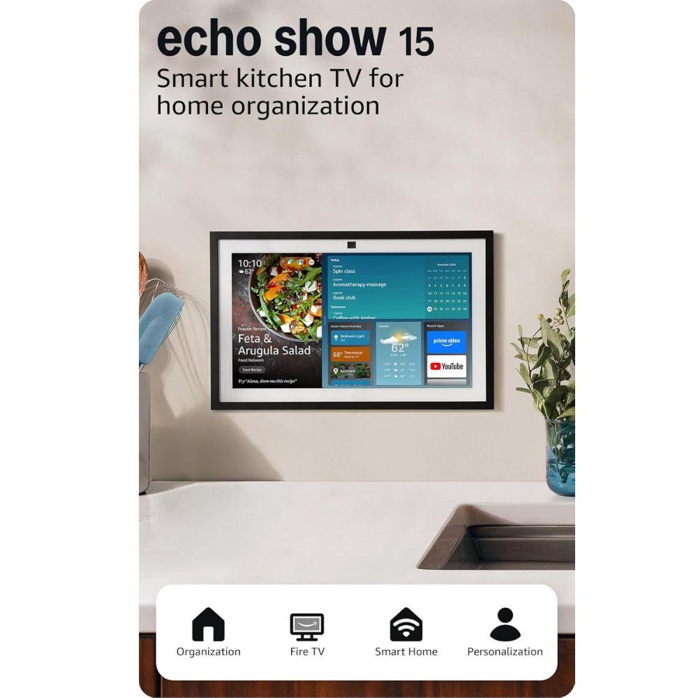 Amazon Echo Show 15 Full HD Smart Display with Fire TV - Teqane Jordan