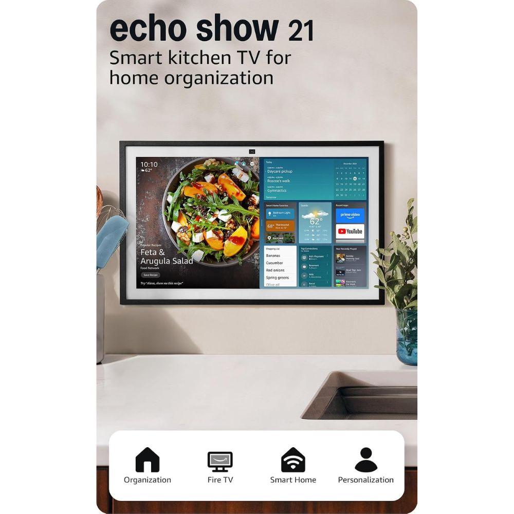 Amazon Echo Show 21 Full HD Alexa | Home Smart Display with Built-in Amazon Fire TV
