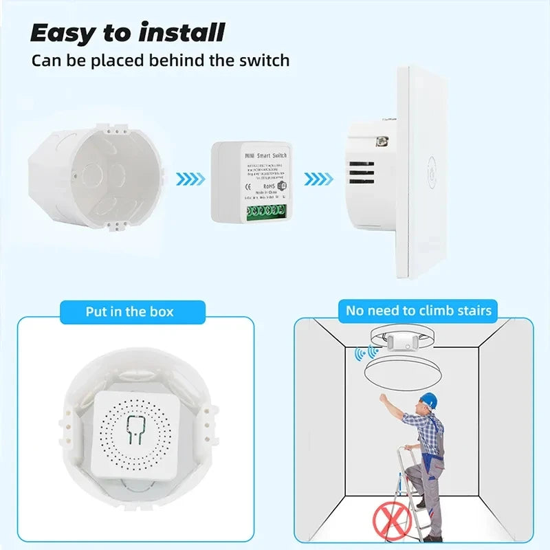 Smart Home Mini Light Switch Breaker Wi-Fi with Mobile Control | Jordan Amman Teqane.com