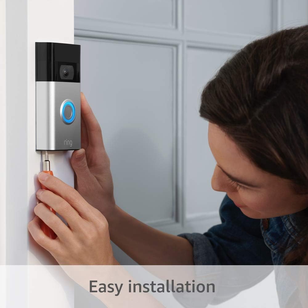 Ring Battery Video Doorbell Wireless Smart Home Security Camera 1080p HD 2nd Gen | Rechargeable Battery  | Jordan Amman Teqane.com