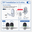 Smart door lock Fingerprint Bluetooth Outdoor IP66 Water-Resistant Amman Jordan Teqane.com قفل باب ذكي ببصمة الإصبع بلوتوث مقاوم للماء للاستعمال الخارجي عمّان الاردن تقني دوت كوم
