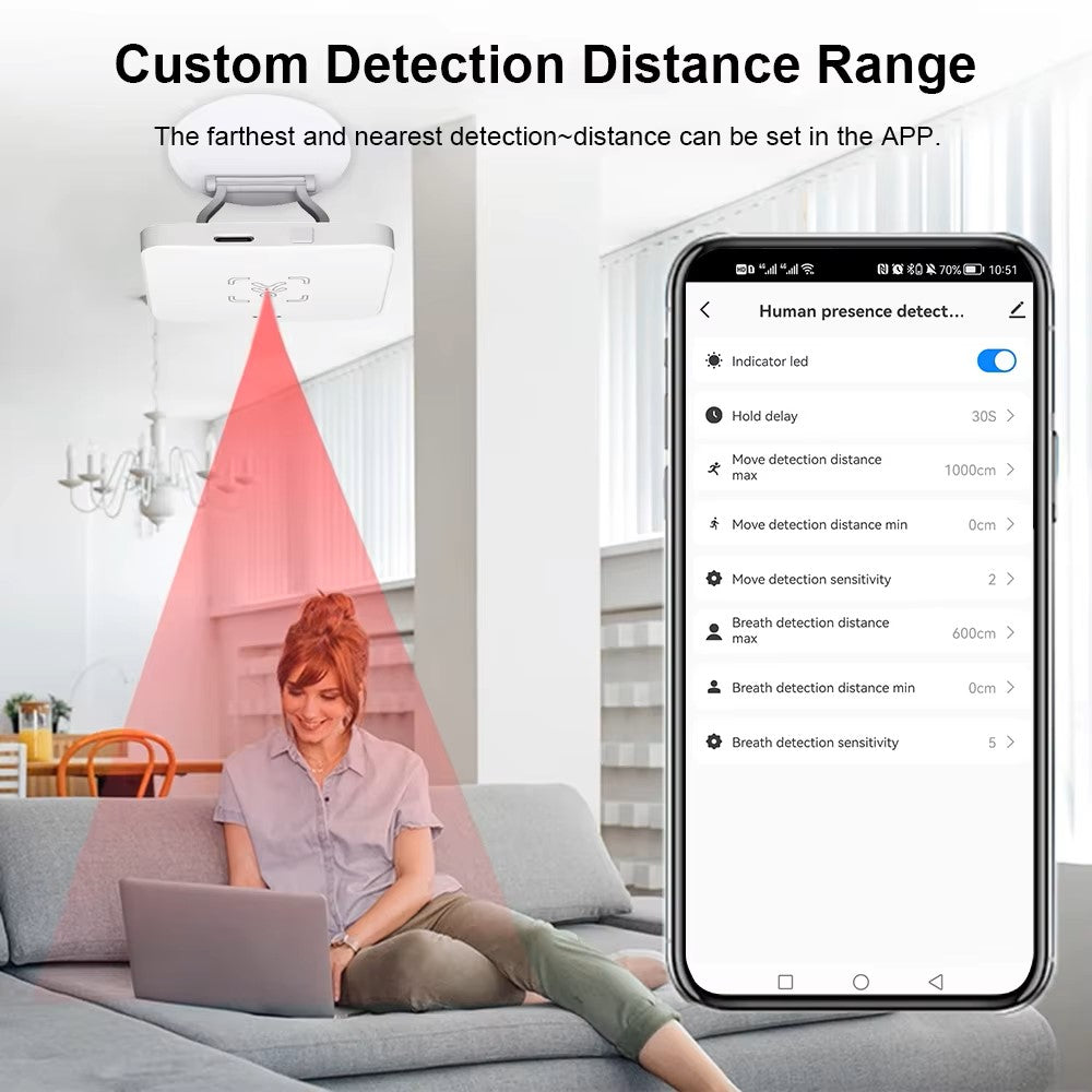 Human Presence Sensor ZigBee | Tuya Smart Home | Micro Motion Wave Detection | Mobile App Control | ZigBee Hub Required Human Presence Sensor ZigBee | Tuya Smart Home | Micro Motion Wave Detection | Mobile App Control | ZigBee Hub Required