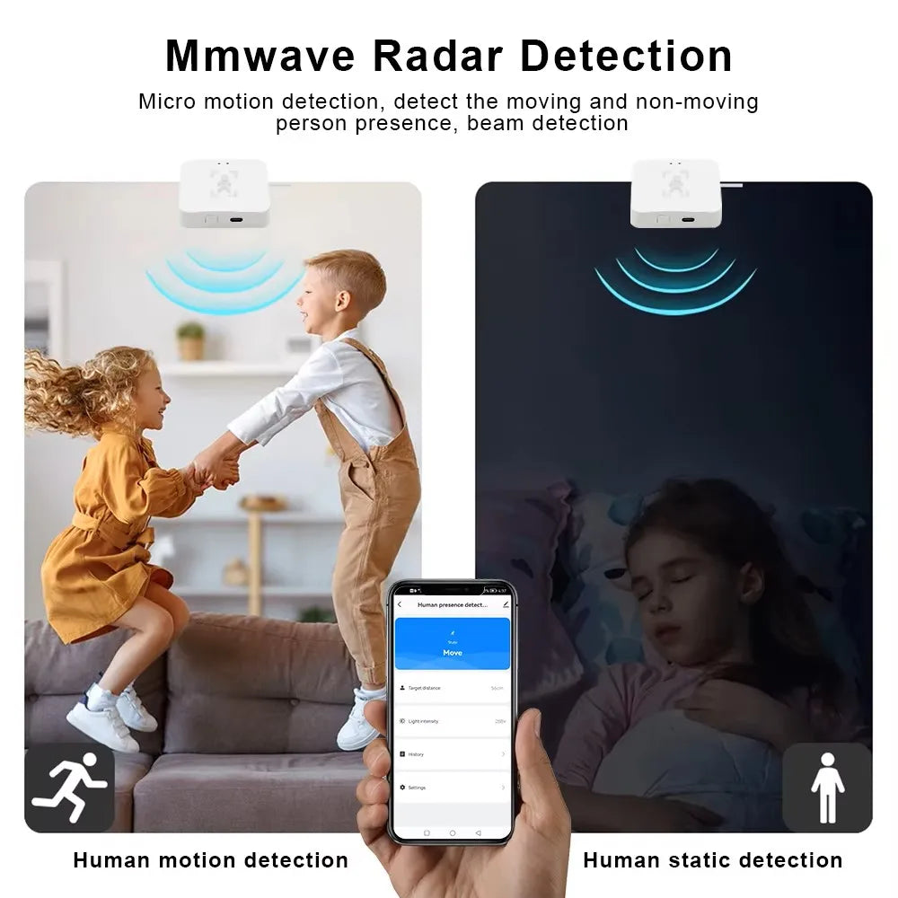 Human Presence Sensor ZigBee | Tuya Smart Home | Micro Motion Wave Detection | Mobile App Control | ZigBee Hub Required Human Presence Sensor ZigBee | Tuya Smart Home | Micro Motion Wave Detection | Mobile App Control | ZigBee Hub Required