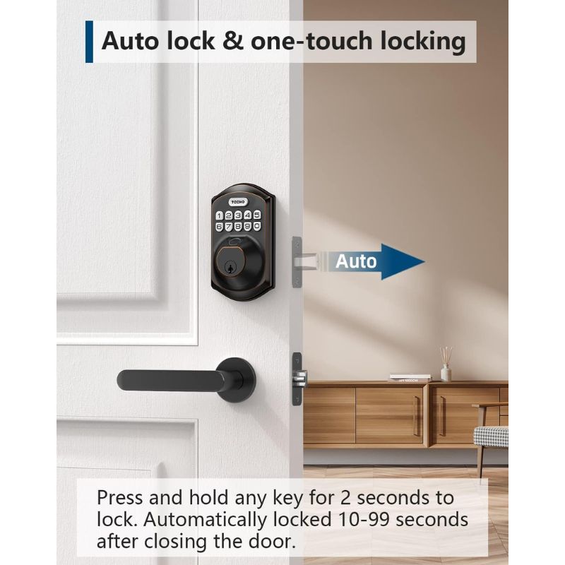  Fingerprint Keyless Entry Door Lock Amman Jordan Teqane.com قفل باب إلكتروني ببصمة الإصبع + لوحة مفاتيح عمّان الاردن تقني دوت كوم 