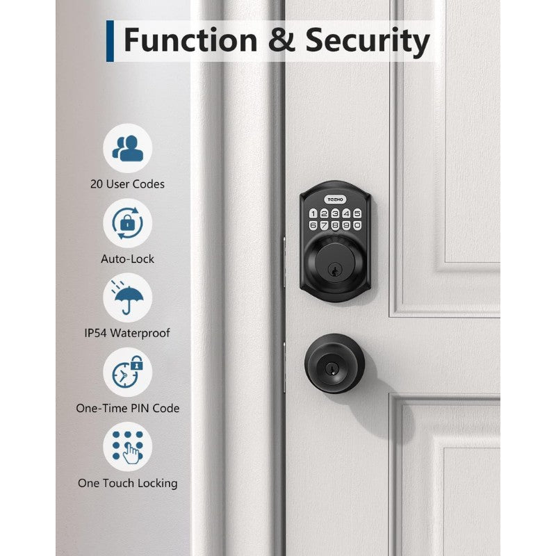 Electronic Keypad Door Lock Keyless Entry Amman Jordan Teqane.com قفل باب الكتروني مع لوحة مفاتيح عمّان الاردن تقني دوت كوم 