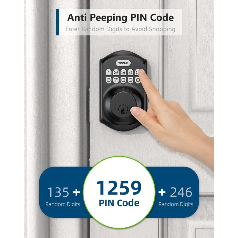 Electronic Keypad Door Lock Keyless Entry Amman Jordan Teqane.com قفل باب الكتروني مع لوحة مفاتيح عمّان الاردن تقني دوت كوم 