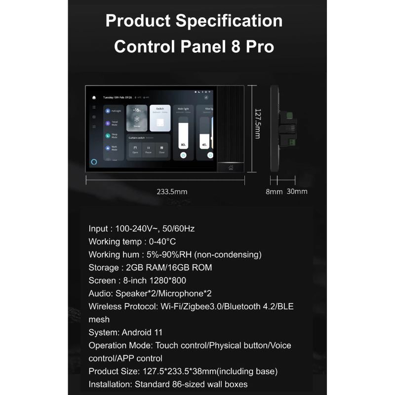 Smart Home Alexa Voice Panel | Jordan Amman Teqane.com