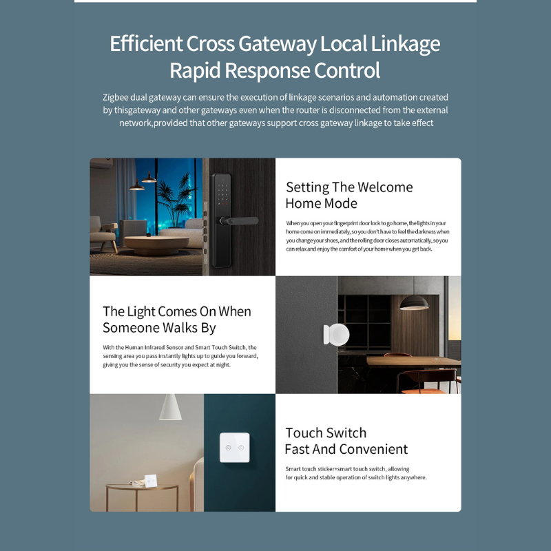 Multi-Mode Wi-Fi ZigBee & Bluetooth Gateway Hub | Tuya Smart Home | Mobile App & Voice Control Multi-Mode Wi-Fi ZigBee & Bluetooth Gateway Hub | Tuya Smart Home | Mobile App & Voice Control