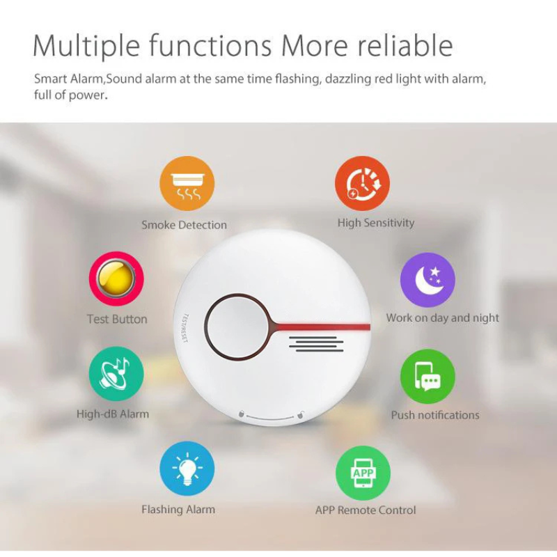 Smart Home WiFi Smoke Sensor | Jordan Amman Teqane.com