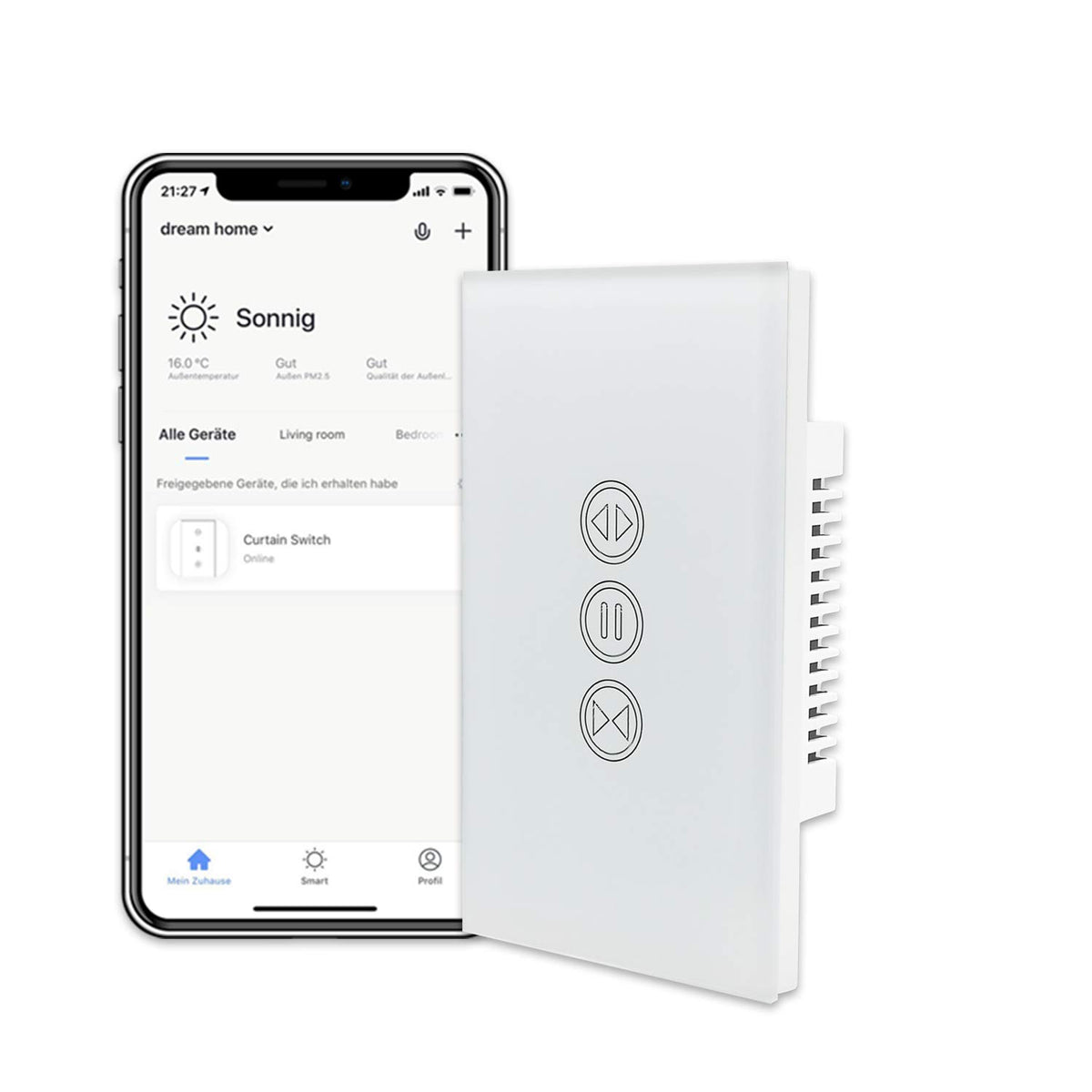 LoraTap Smart WiFi Shutter Switch Amman Jordan Smart Home Teqane.com لوحة كبسات ذكية للاباجورات لاتمتة المنزل عمّان الاردن تقني دوت كوم