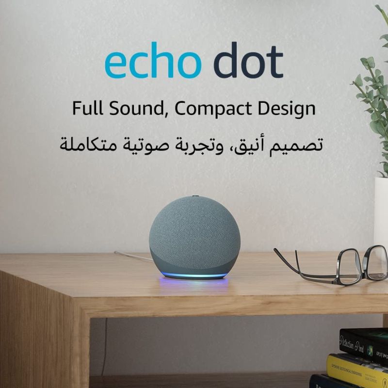 سماعة امازون ايكو دوت اليكسا (مستعمل - بحالة الجديد) الجيل الرابع للمنزل الذكي (باللغتين العربية والانجليزية) سماعة امازون ايكو دوت اليكسا (مستعمل - بحالة الجديد) الجيل الرابع للمنزل الذكي (باللغتين العربية والانجليزية)
