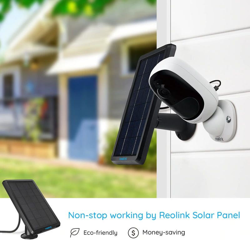 Reolink IP Cam Rechargeable Solar panel in Jordan Home Automation Teqane.com Free Delivery ريولنك أول كاميرة متنقلة بالعالم من دون اسلاك نهائياﹰمع لوح الطاقة الشمسية الاردن توصيل مجاني