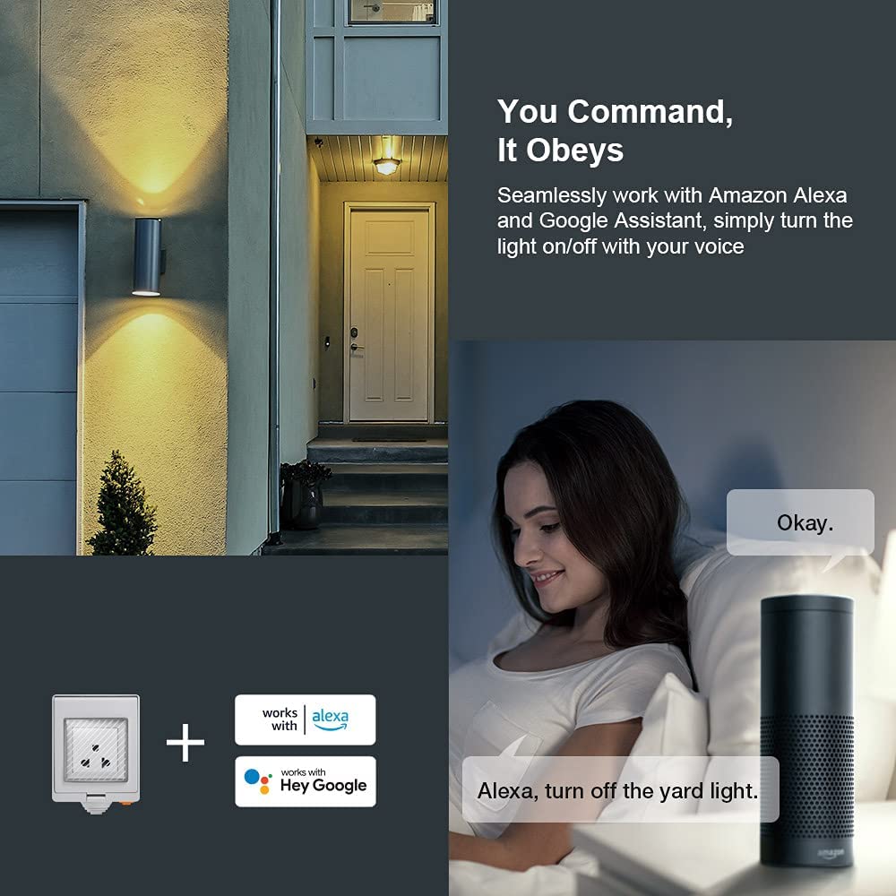 SONOFF Smart WiFi Waterproof Socket Home Automation Jordan Teqane.com سونوف مقبس مقاوم للماء الاردن المنزل الذكي تقني دوت كوم