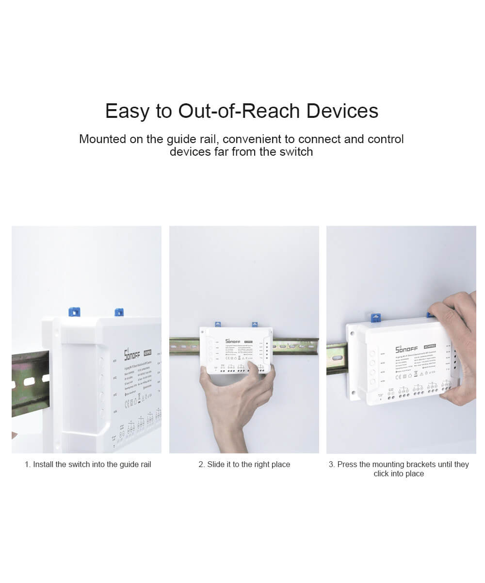 SONOFF 4CH Pro Smart Switch RF Home Automation Jordan Teqane.com سونوف مفاتيح تحكم ذكية الأردن تقني دوت كوم