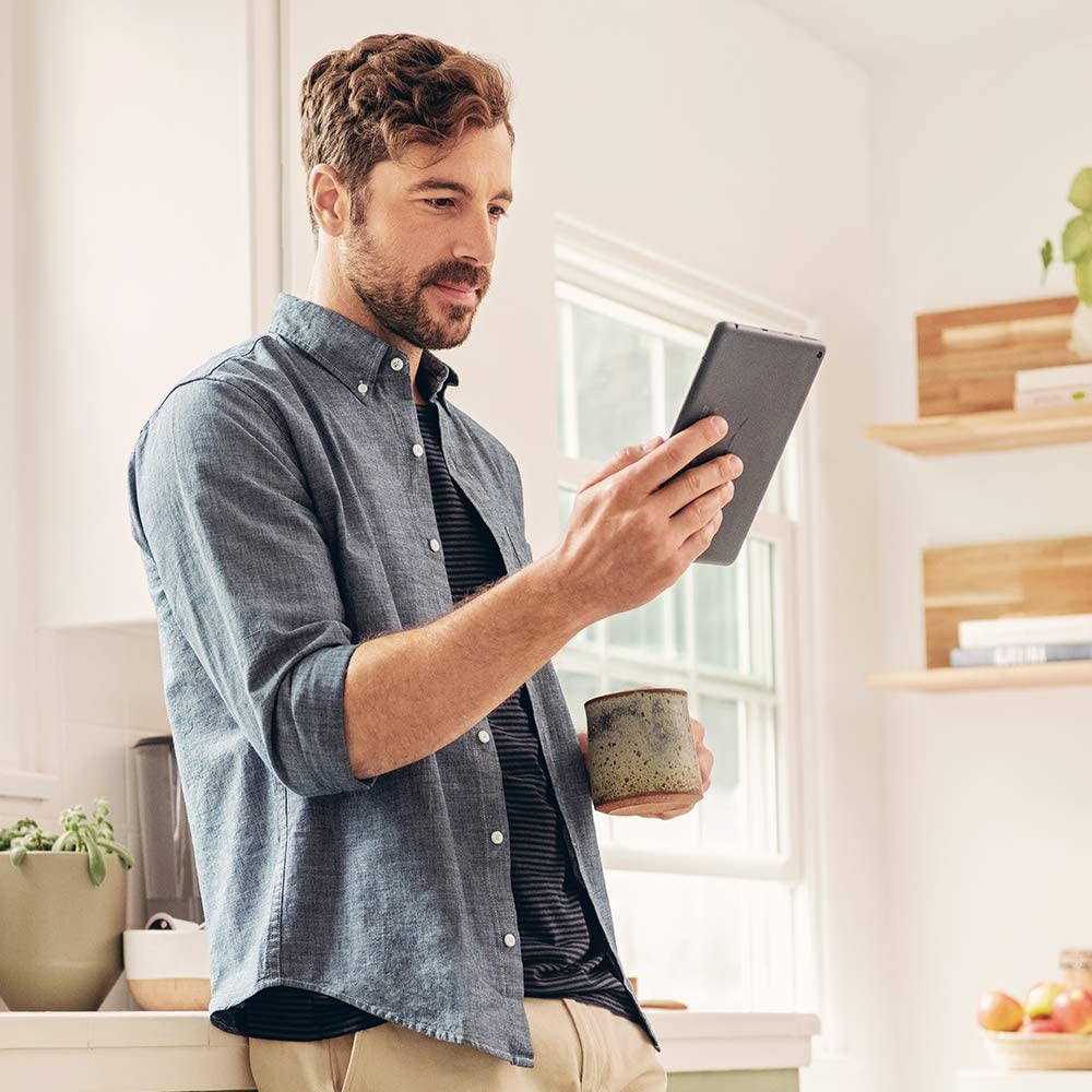 Tablet Amazon Fire 8 plus with Alexa Amman Jordan Smart Home Teqane.com تابلت امازون فاير مع اليكسا المنزل الذكي عمّان الاردن تقني دوت كوم